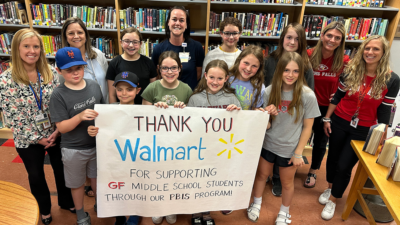Glens Falls Middle School Receives Walmart Community Grant Glens