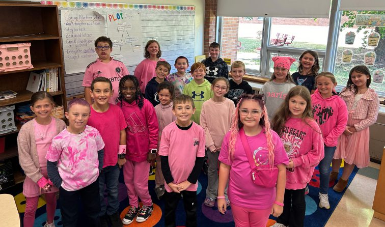 Class at KRS on Pink Out Day!