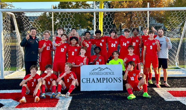 Boys Varsity Soccer Foothills Council Champions